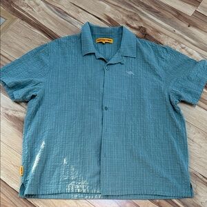 Round Two Brand Men's Green Short Sleeve Shirt